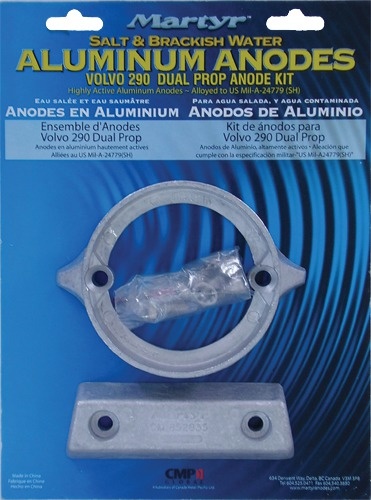 Allpa Aluminium Anode kit Volvo 290 dual prop