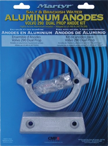 Allpa Aluminium Anode kit Volvo 290 dual prop