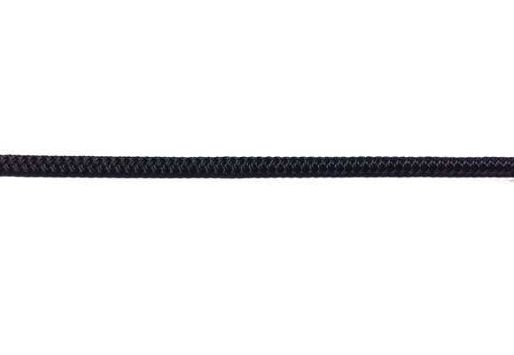 Allpa 16-Voudig gevlochten landvast met handgemaakte oogsplits 10mm  zwart  L=6,5Mtr