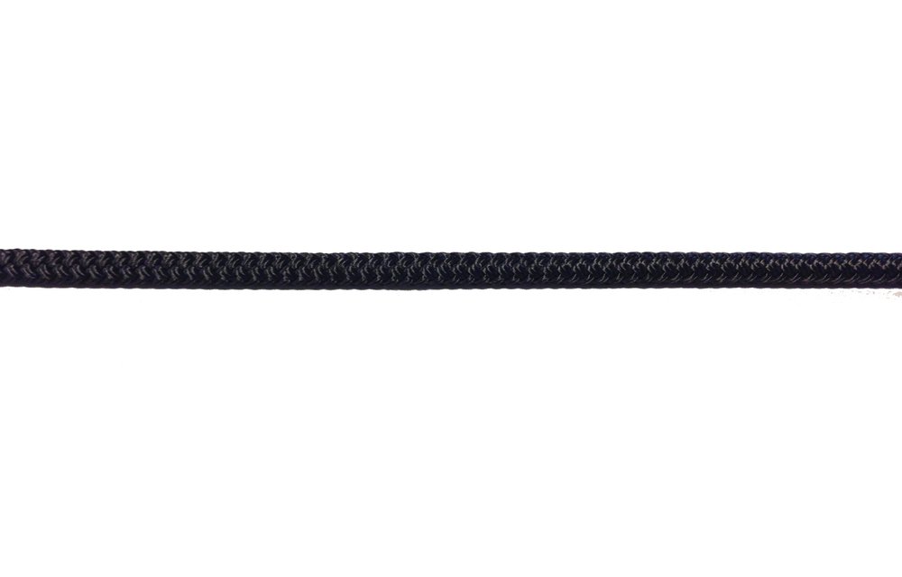 Allpa 16-Voudig gevlochten landvast met handgemaakte oogsplits 14mm zwart L=12Mtr