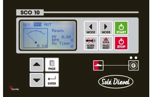 Solé Scheepsgenerator Mini SM105 model 50 GTC  50 0kVA-40 0kW  3-fase  1500 omw./min