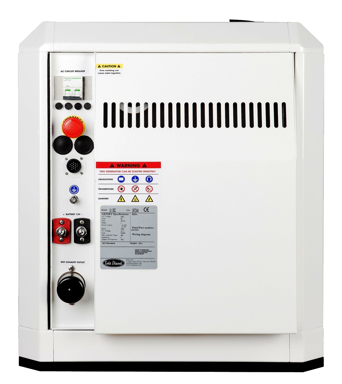 Solé Scheepsgenerator SDZ165 model 115 GTC 112 0kVA-90 0kW 3-fase 1500 omw./min