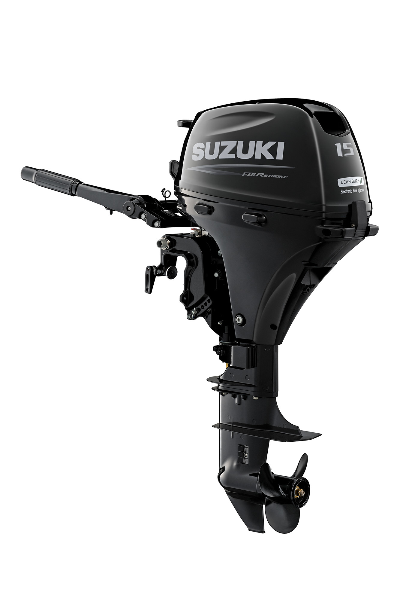 Suzuki buitenboordmotor 15 pk – DF15A - Kortstaart – Zwart