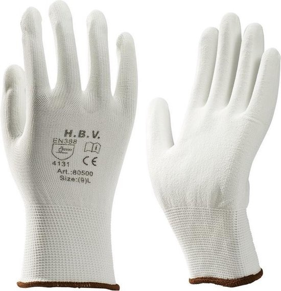 White touch handschoen PU