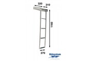 Båtsystem telesc. ladder - 4 treden - 1160 mm - BKT74