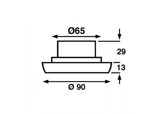 Båtsystem Targa Chroom LED - 8-30V 2W - IP66