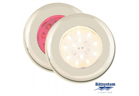 Båtsystem Nova LED Goud+sch - 8-30V-2W - Wit/Rood licht - Helder