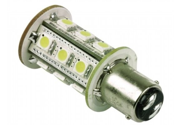 Båtsystem LED-lamp - wit BAY15D 8-30VDC 3500K