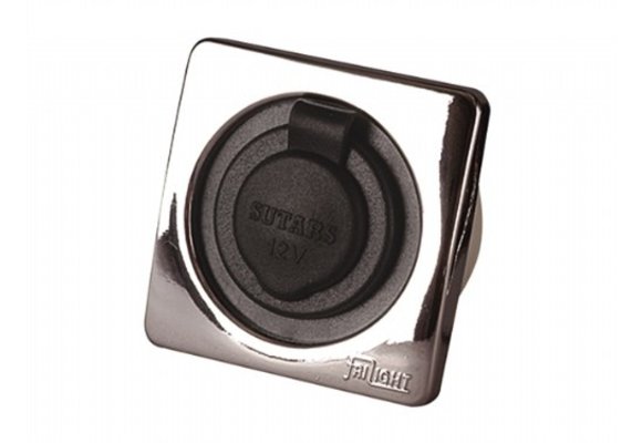 Båtsystem stopcontact - 20mm plug - chroom