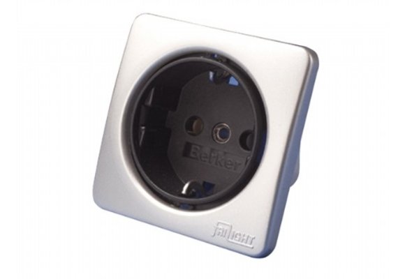 Båtsystem 230V stopcontact - chroom