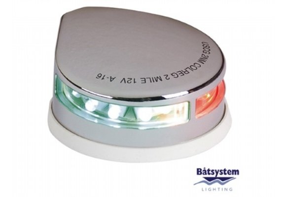 Båtsystem LED combinatielicht Rood/Groen rvs