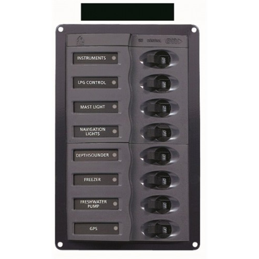 Schakelpaneel Voor De Batterijsleutel En Schokdemper. Vector Vector Illustratie - Illustration