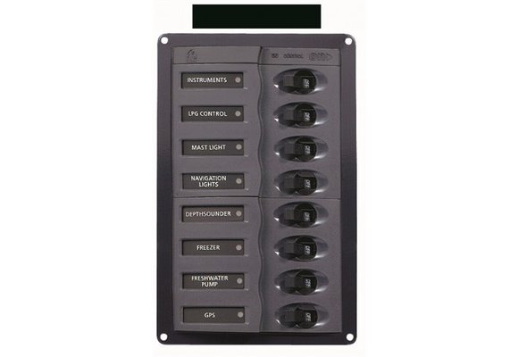 Bep Schakelpaneel - 8 Schakelaars/12v - Verticaal
