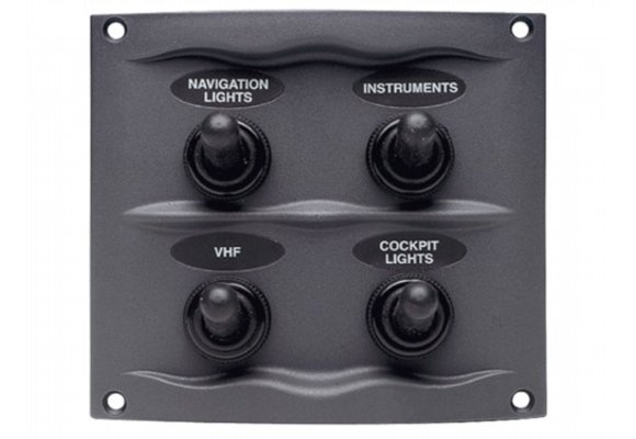 Bep Schakelpaneel - 4 Schakelaars - Spatwaterdicht