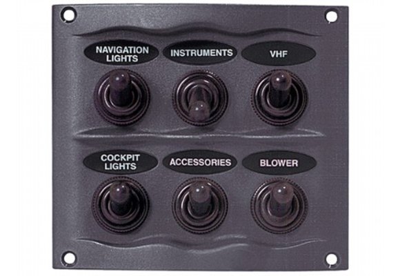 Bep Schakelpaneel - 6 Schakelaars - Spatwaterdicht