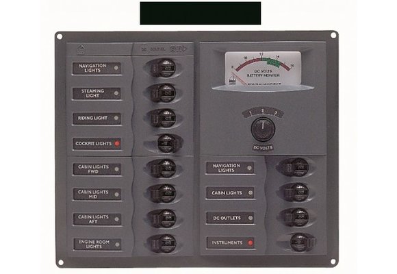 Bep Schakelpaneel - 12 Schakelaars/24v - Anlg Volt