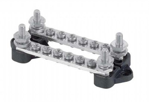 BEP dubbele aansluitstrip 2x6-vdg met cover - Blister