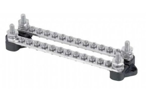 BEP dubbele aansluitstrip 2x12-vd met cover - Blister