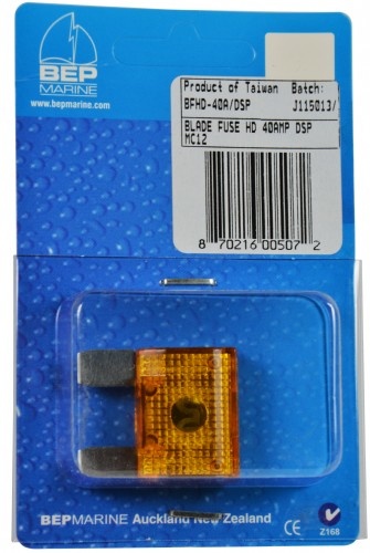 BEP zware steekzekering - 40 Amp - Geel - Displayverpakking