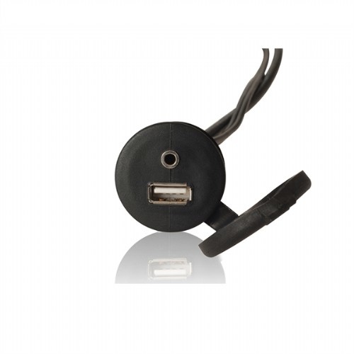 Fusion MS-CBUSB3.5 / USB+3.5mm AUX flushmount