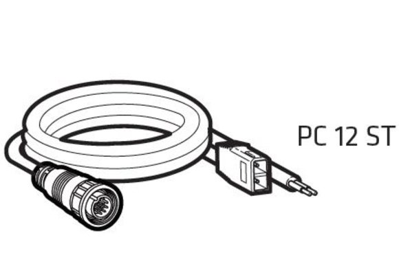 Humminbird Power cable PC 12 ST SOLIX/ONIX Power met Speed/Temp