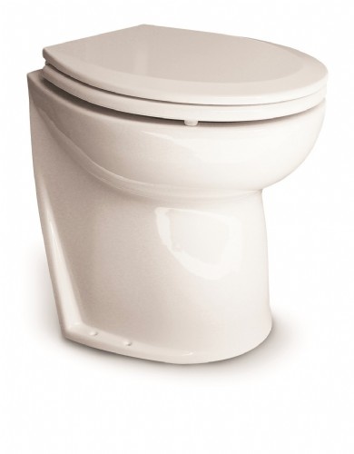 Jabsco De Luxe 17" elektrisch toilet 24V | schuin met solenoid (58020-1024)