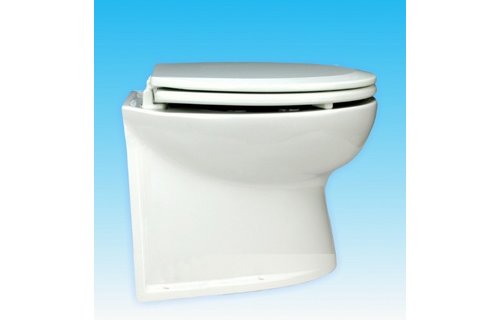 Jabsco De Luxe 14" elektrisch toilet 24V | recht met spoelwaterpomp (58280|1024)