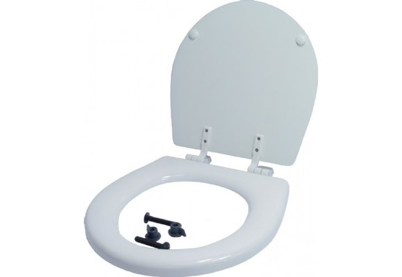 Jabsco Wit Houten Bril en Deksel Compact (29097-1000)