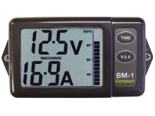 Nasa Compact Batterymonitor Grijs