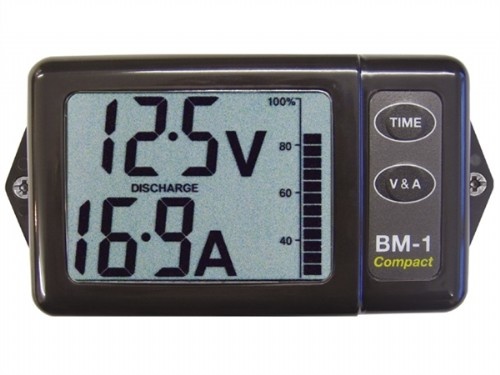 Nasa Compact Batterymonitor Grijs