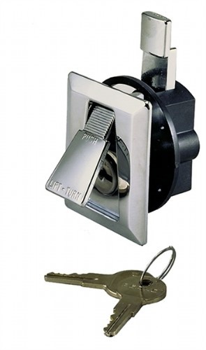 Perko Flush Lock & Latch 921 Chroom+2 Sleutels