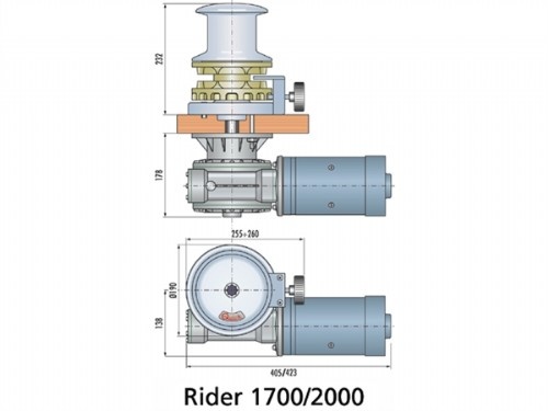 Quick Rider 1000W/12V/8mm met kaapstander