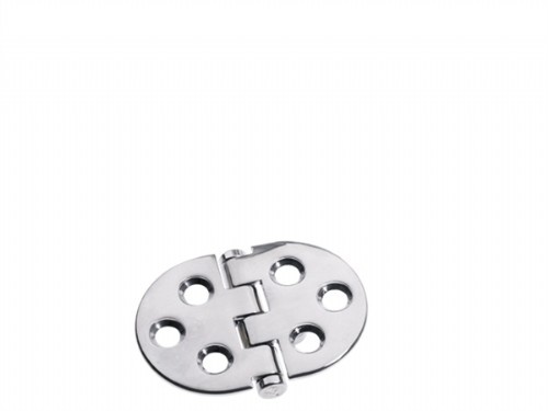 Roca vlakscharnier rond RVS 85 x 60 mm schroef 448009