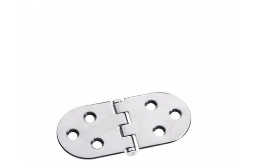 Roca vlakscharnier rond RVS 130 x 60 mm schroef 448029