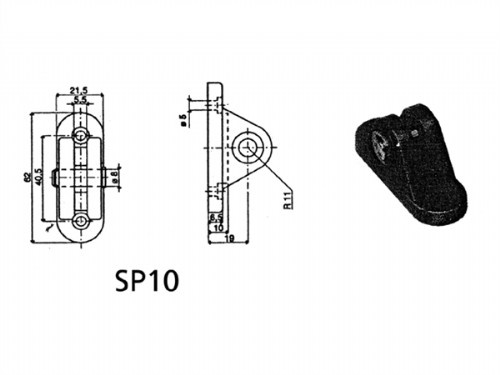 Uflex montagebeugel SP-10