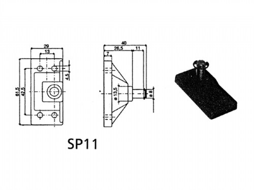 Uflex montagebeugel SP-11