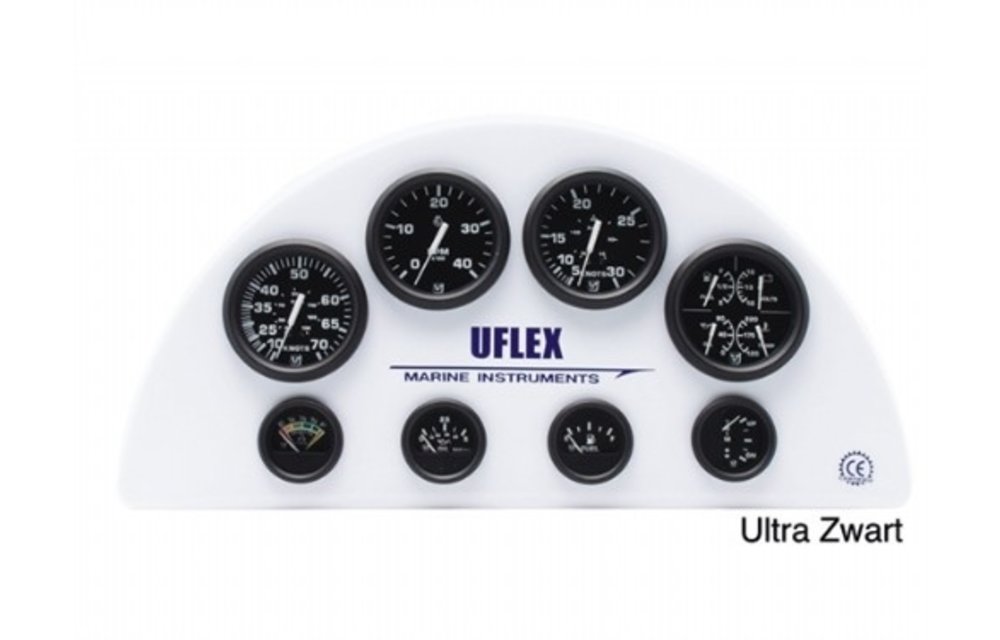 Uflex Ultra Black Watertankmeter - 53mm