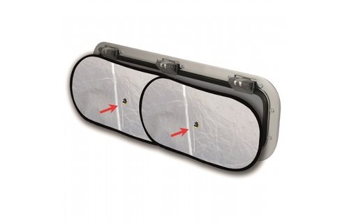 Waterline verduistering met hor voor patrijspoort - 2 stuks