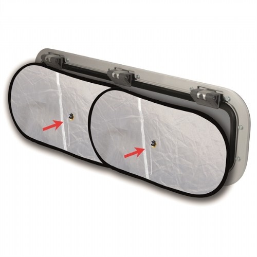 Waterline verduistering met hor voor patrijspoort - 2 stuks