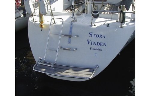 Rvs Zeilbootplatform 100x35cm PT10035