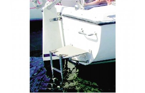 Rvs Motorbootplatform 500x450mm