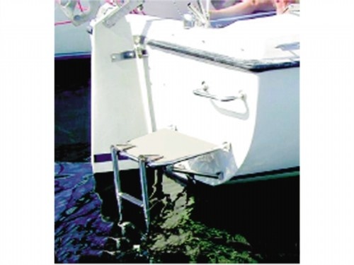 Rvs Motorbootplatform 500x450mm