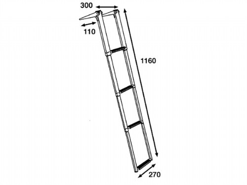 Rvs Telescopische Ladder - 4 Treden BT115