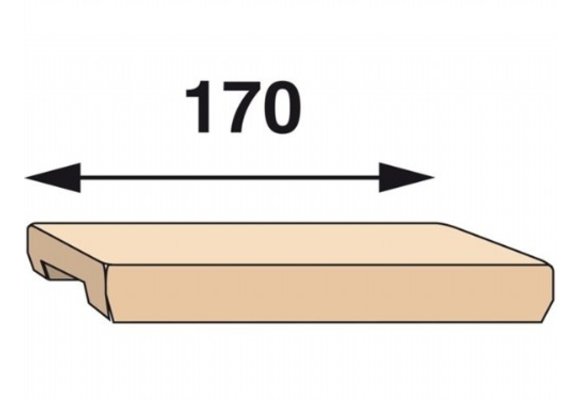 Teakhouten step t.b.v. trede