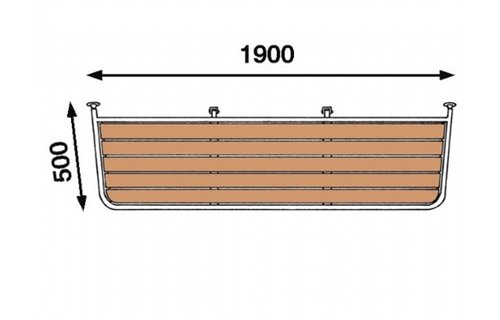Motorbootplatform 1900x500mm PM19050