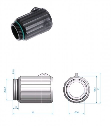 Losse Adapter t.b.v. hendelset 305167+305170