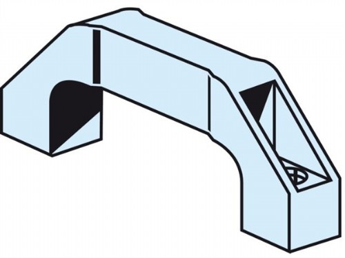 Kunststof Handgreep 141x42mm Zwart