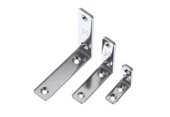 Haakse Bev. Beugel Rvs - 70x70x15mm