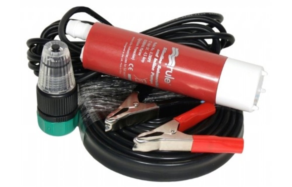 IL280PK Rule Slimline iL280PK 1080 l/u 12V Portable Inline-/Dompelpomp Kit Universeel