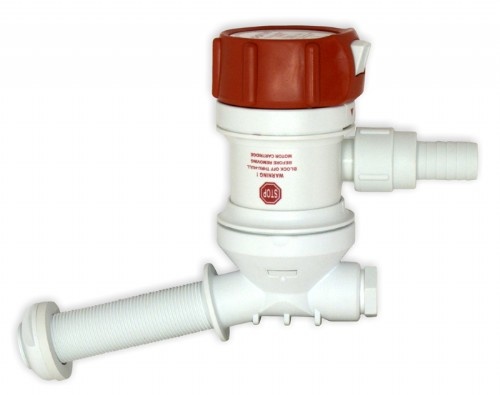 403C Rule Visbunpomp 12V 19 mm 3028 l/u Haakse Doorvoer